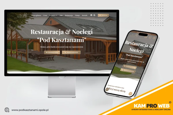 Strona firmowa w Gliwicach – nowoczesny projekt, SEO techniczne, struktura pod frazy oraz integracja z wizytówką Google.